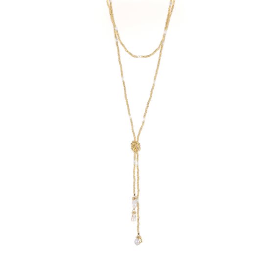 Collana House of Tuhina Donna in Lega metallica TH-N481G-SV - TH-N481G-SV